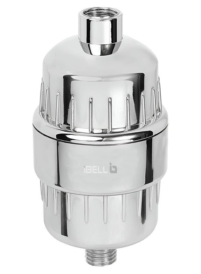 iBELL Abs Tap Filter with 15 Stage Tap Adaptors | Water Softener for Bathroom (Chrome, Metallic Finish), 28 Millimeters - Image 1
